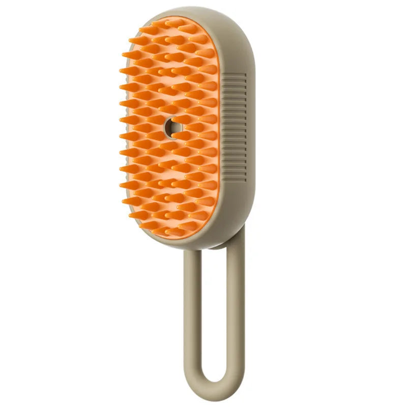 Steamy Detangling Effective Hair Removal Cat And Dog Steam Brush 3-In-1 Self Cleaning Anti-Static Rechargeable Pet Grooming Brush 
