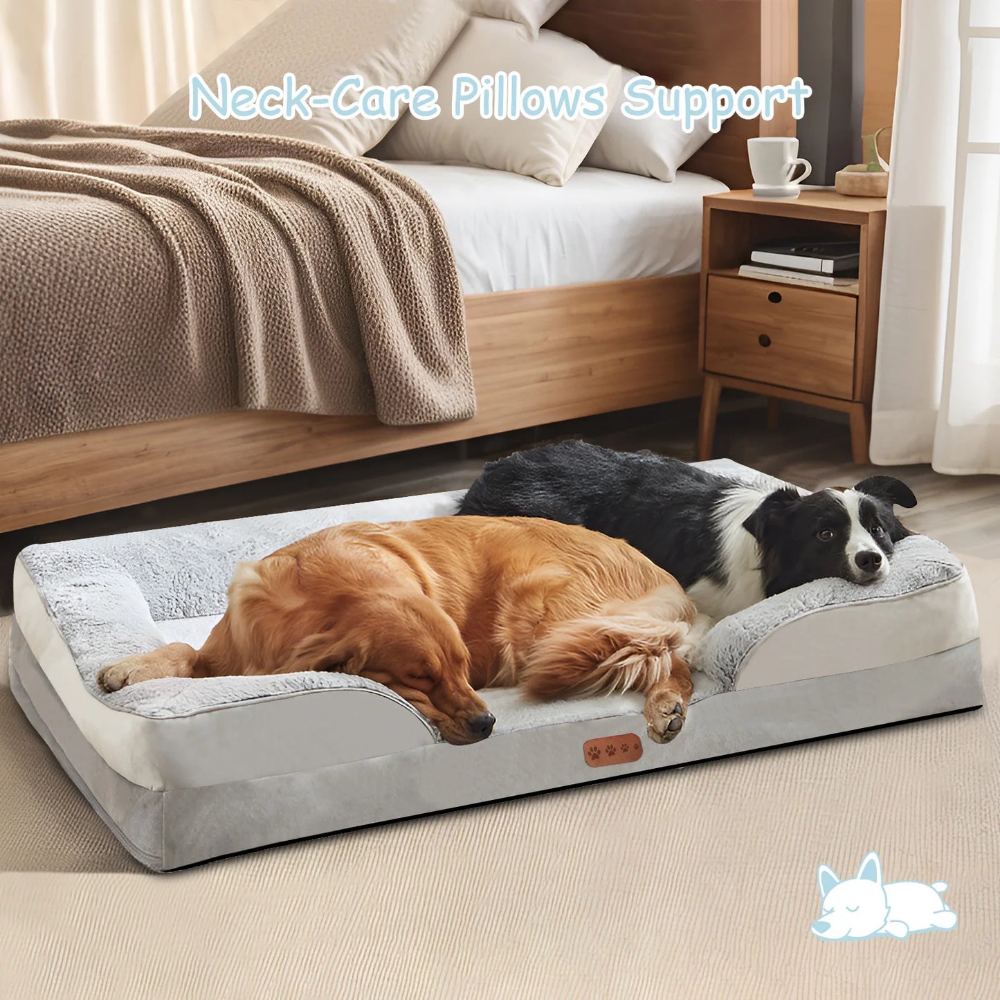 Luxury Orthopedic Memory Foam Pet Sofa Bed