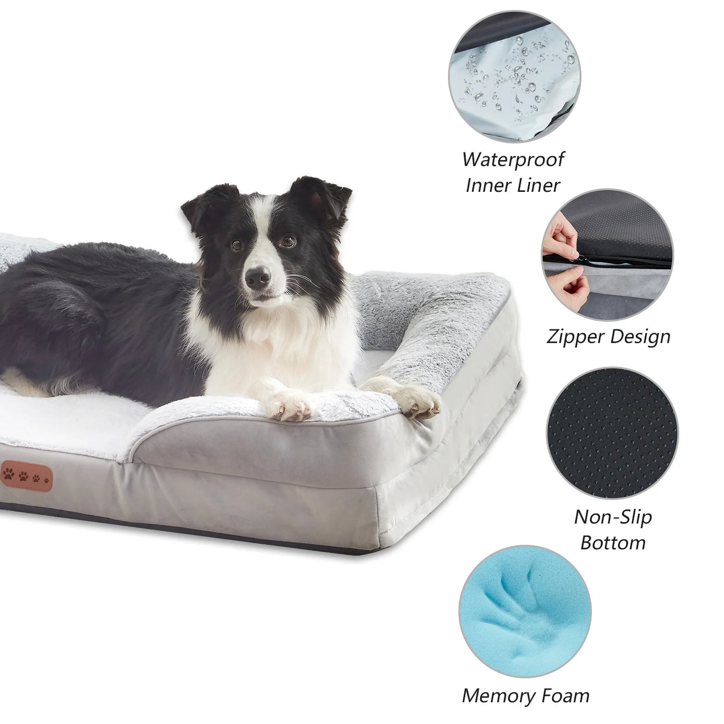 Luxury Orthopedic Memory Foam Pet Sofa Bed